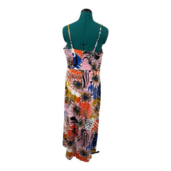Walter Baker Natasha Bold Print High Slit Cut Out Mid Dress - Picture 4 of 8